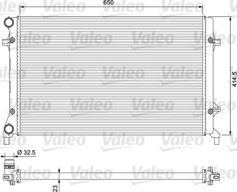 Valeo 234332 - Radiators, Motora dzesēšanas sistēma autodraugiem.lv