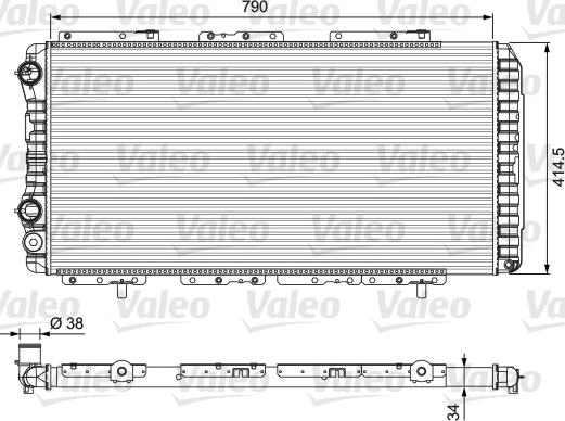 Valeo 230997 - Radiators, Motora dzesēšanas sistēma autodraugiem.lv