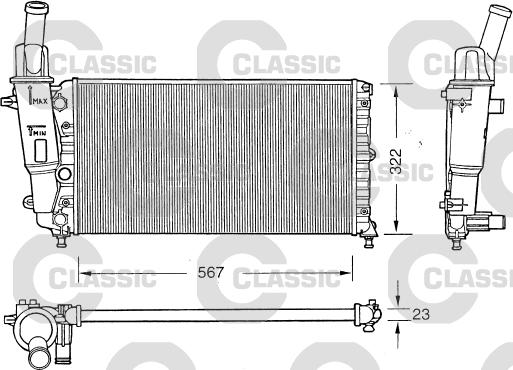 Valeo 231558 - Radiators, Motora dzesēšanas sistēma autodraugiem.lv