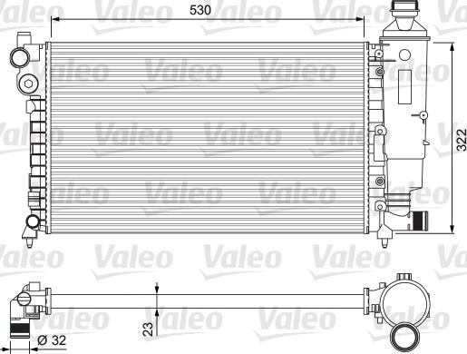 Valeo 231526 - Radiators, Motora dzesēšanas sistēma autodraugiem.lv