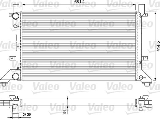 Valeo 231605 - Radiators, Motora dzesēšanas sistēma autodraugiem.lv
