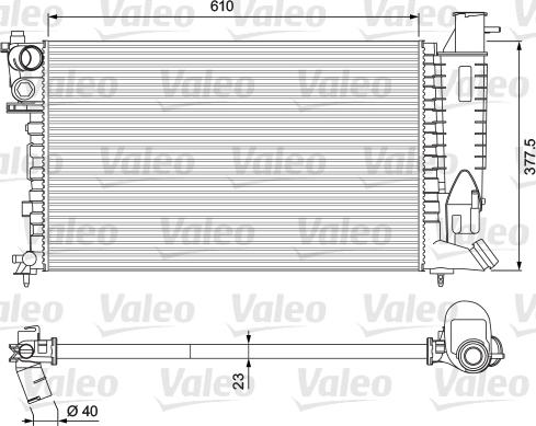 Valeo 231 010 - Radiators, Motora dzesēšanas sistēma autodraugiem.lv