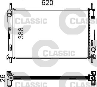 Valeo 231011 - Radiators, Motora dzesēšanas sistēma autodraugiem.lv