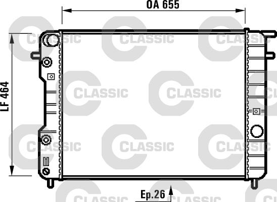 Valeo 231840 - Radiators, Motora dzesēšanas sistēma autodraugiem.lv