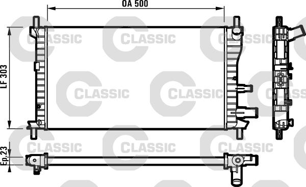 Valeo 231734 - Radiators, Motora dzesēšanas sistēma autodraugiem.lv