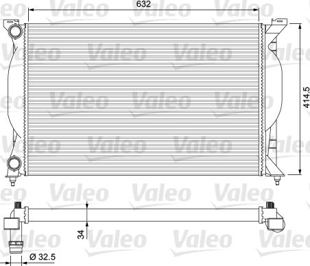 Valeo 232963 - Radiators, Motora dzesēšanas sistēma autodraugiem.lv