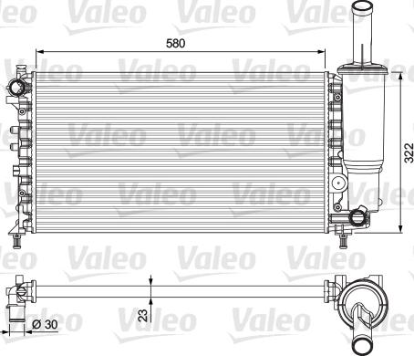 Valeo 232923 - Radiators, Motora dzesēšanas sistēma autodraugiem.lv