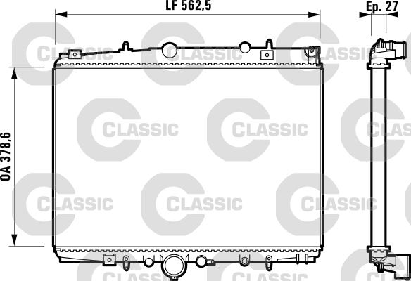 Valeo 232598 - Radiators, Motora dzesēšanas sistēma autodraugiem.lv