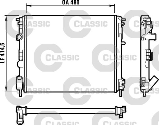 Valeo 232523 - Radiators, Motora dzesēšanas sistēma autodraugiem.lv