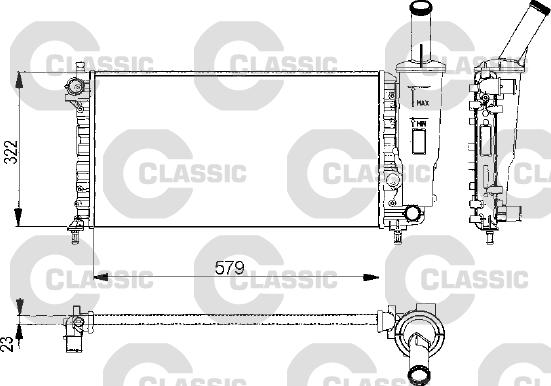 Valeo 232578 - Radiators, Motora dzesēšanas sistēma autodraugiem.lv