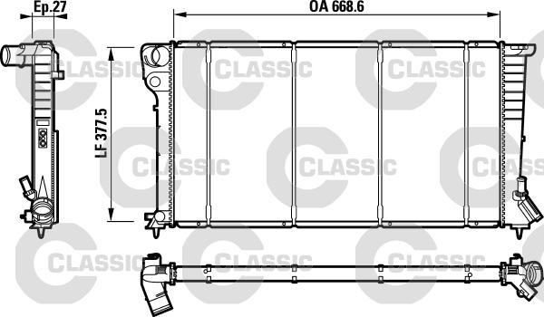 Valeo 232620 - Radiators, Motora dzesēšanas sistēma autodraugiem.lv