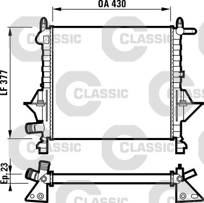 Valeo 232051 - Radiators, Motora dzesēšanas sistēma autodraugiem.lv