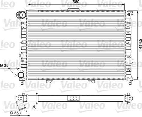 Valeo 232012 - Radiators, Motora dzesēšanas sistēma autodraugiem.lv