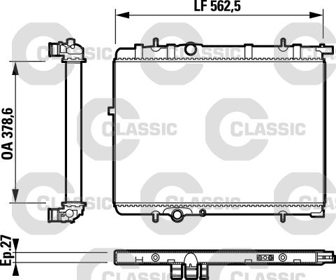 Valeo 232893 - Radiators, Motora dzesēšanas sistēma autodraugiem.lv