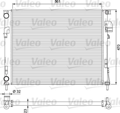 Valeo 232853 - Radiators, Motora dzesēšanas sistēma autodraugiem.lv
