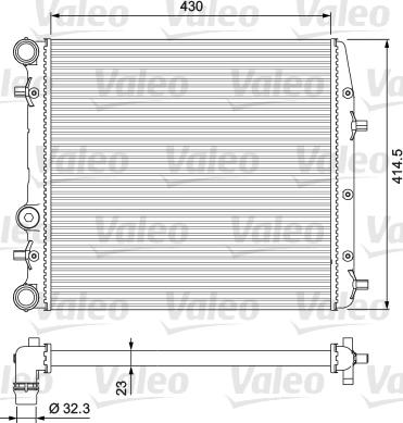 Valeo 232863 - Radiators, Motora dzesēšanas sistēma autodraugiem.lv