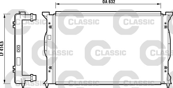 Valeo 232839 - Radiators, Motora dzesēšanas sistēma autodraugiem.lv