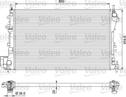 Valeo 232879 - Radiators, Motora dzesēšanas sistēma autodraugiem.lv