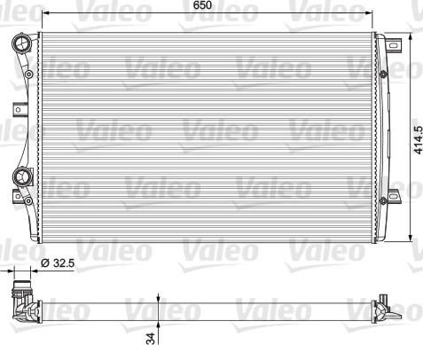 Valeo 232872 - Radiators, Motora dzesēšanas sistēma autodraugiem.lv