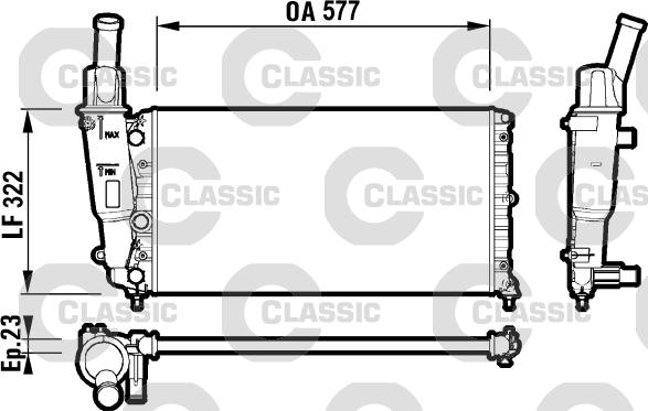 Valeo 232705 - Radiators, Motora dzesēšanas sistēma autodraugiem.lv