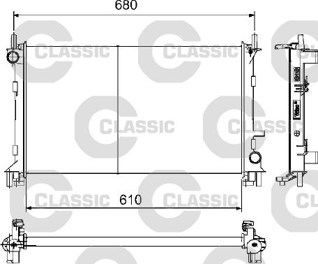 Valeo 232735 - Radiators, Motora dzesēšanas sistēma autodraugiem.lv