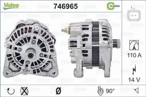 Valeo 746965 - Ģenerators autodraugiem.lv