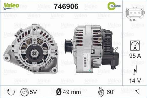 Valeo 746906 - Ģenerators autodraugiem.lv