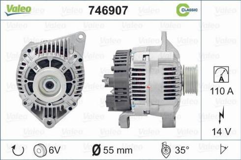 Valeo 746907 - Ģenerators autodraugiem.lv