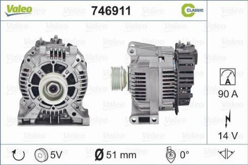 Valeo 746911 - Ģenerators autodraugiem.lv