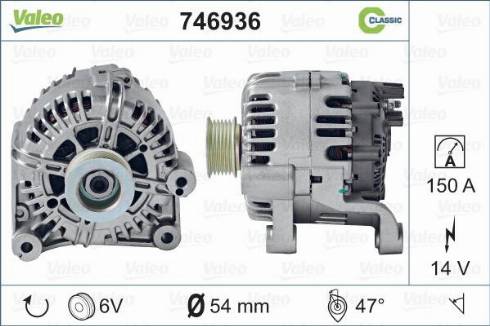 Valeo 746936 - Ģenerators autodraugiem.lv