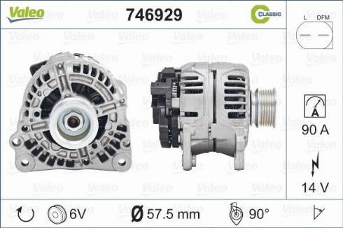 Valeo 746929 - Ģenerators autodraugiem.lv