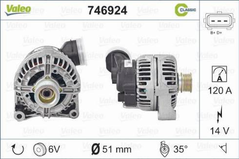 Valeo 746924 - Ģenerators autodraugiem.lv