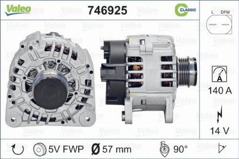 Valeo 746925 - Ģenerators autodraugiem.lv