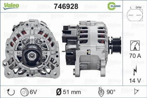 Valeo 746928 - Ģenerators autodraugiem.lv