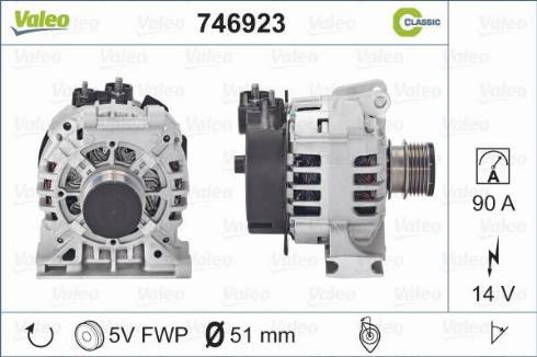 Valeo 746923 - Ģenerators autodraugiem.lv