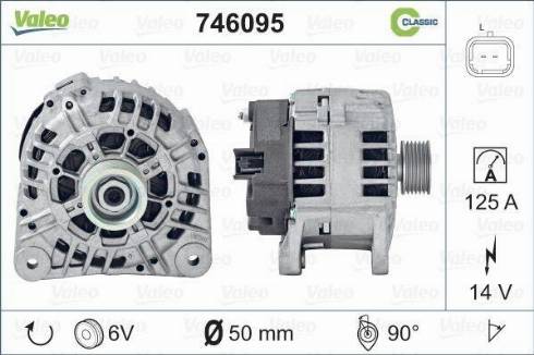 Valeo 746095 - Ģenerators autodraugiem.lv