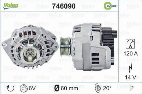 Valeo 746090 - Ģenerators autodraugiem.lv