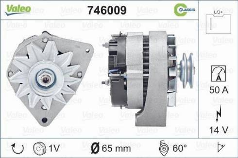 Valeo 746009 - Ģenerators autodraugiem.lv