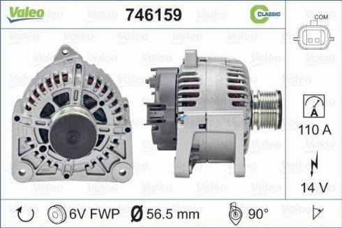 Valeo 746159 - Ģenerators autodraugiem.lv