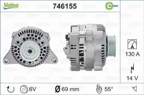 Valeo 746155 - Ģenerators autodraugiem.lv