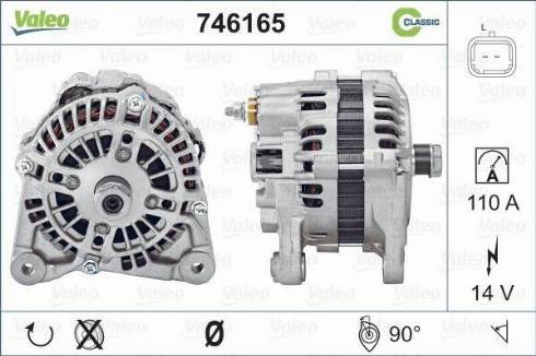 Valeo 746165 - Ģenerators autodraugiem.lv