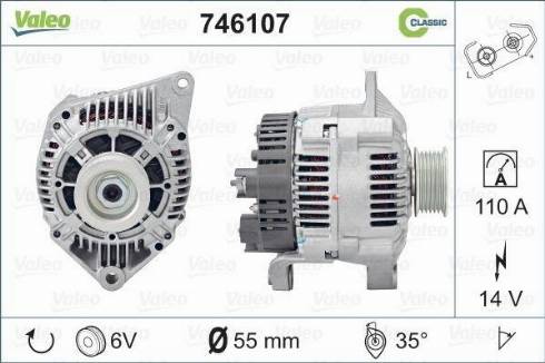 Valeo 746107 - Ģenerators autodraugiem.lv