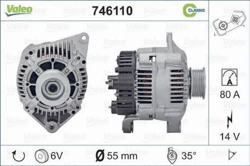 Valeo 746110 - Ģenerators autodraugiem.lv