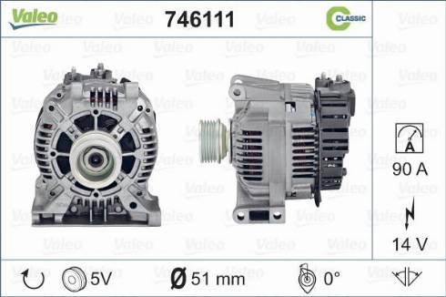 Valeo 746111 - Ģenerators autodraugiem.lv