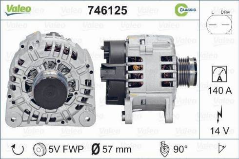 Valeo 746125 - Ģenerators autodraugiem.lv