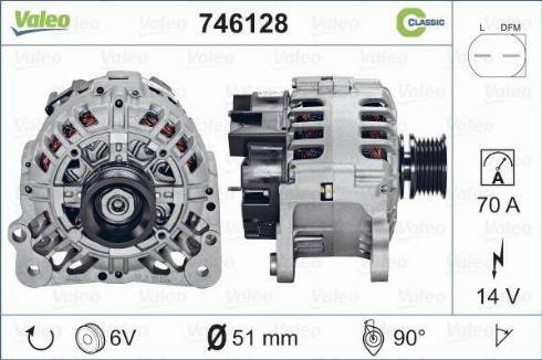 Valeo 746128 - Ģenerators autodraugiem.lv