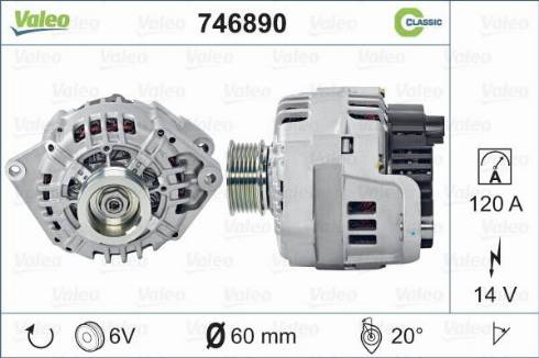 Valeo 746890 - Ģenerators autodraugiem.lv
