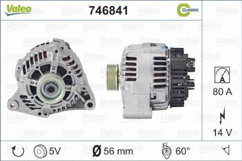 Valeo 746841 - Ģenerators autodraugiem.lv