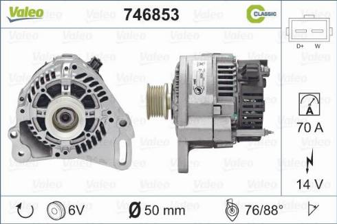 Valeo 746853 - Ģenerators autodraugiem.lv