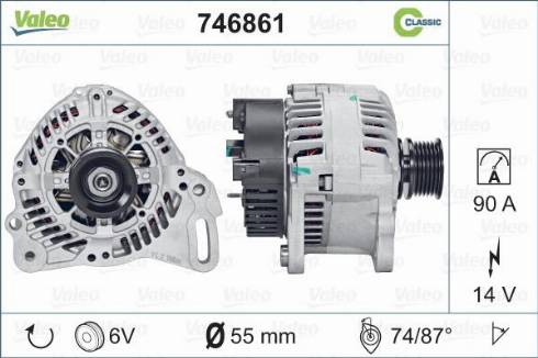 Valeo 746861 - Ģenerators autodraugiem.lv